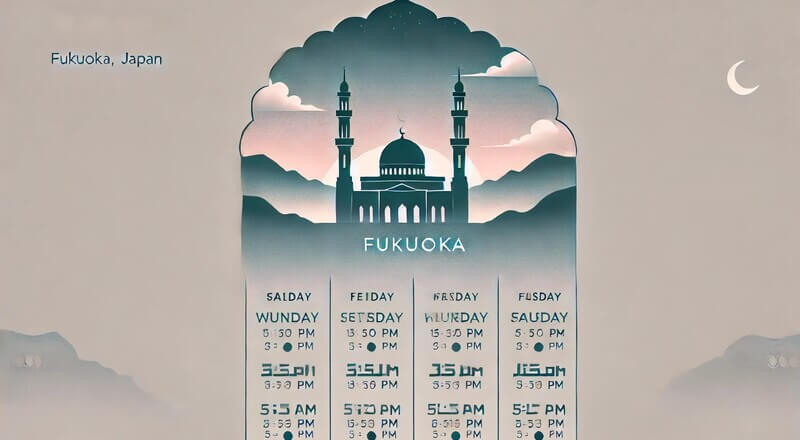 Jadwal Sholat Fukuoka